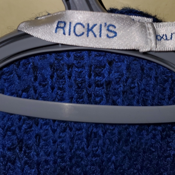 Womens Blue Ricki's Long Sleeve Sweater XXL - Picture 3 of 7